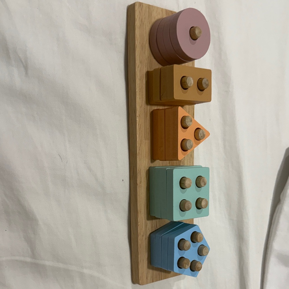 Colorful Wooden Shape Sorting Toy - Picture 2 of 4